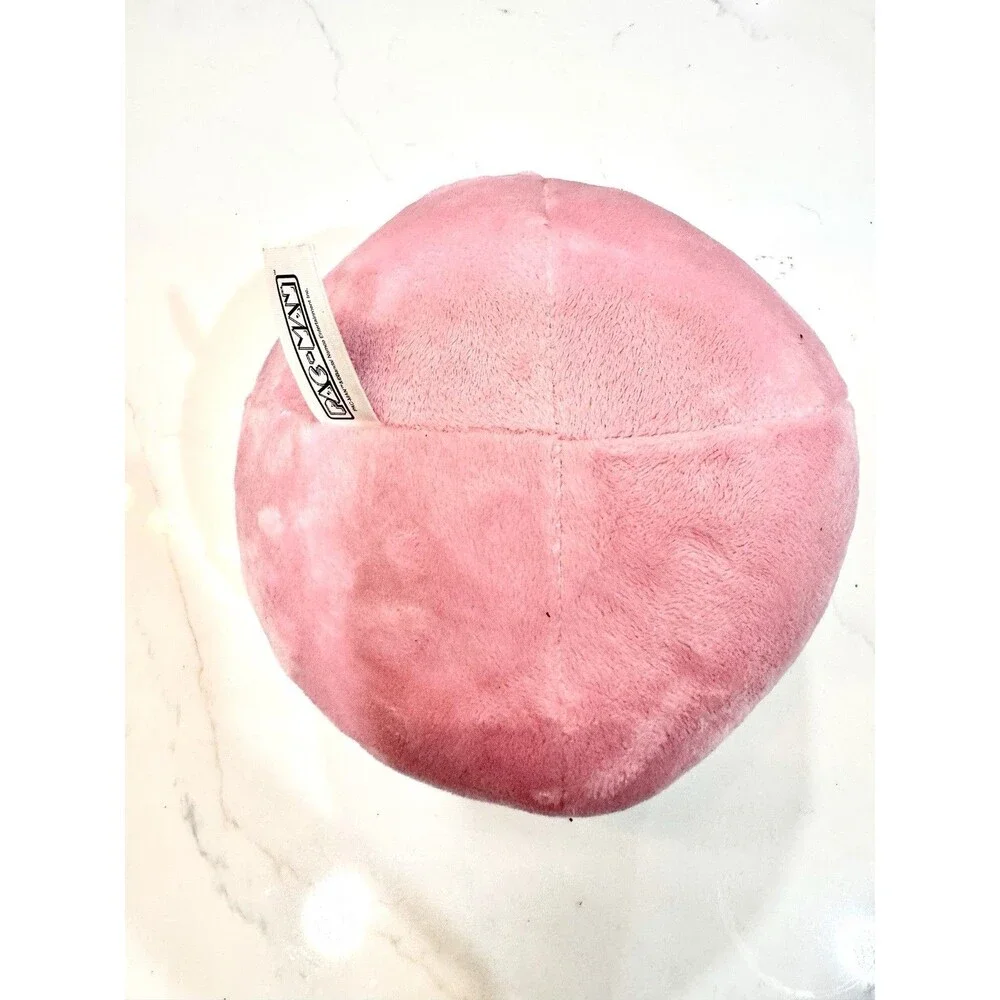 Pac-Man Pink Plush‎ Stuffed Toy 8” Round Arcade Character